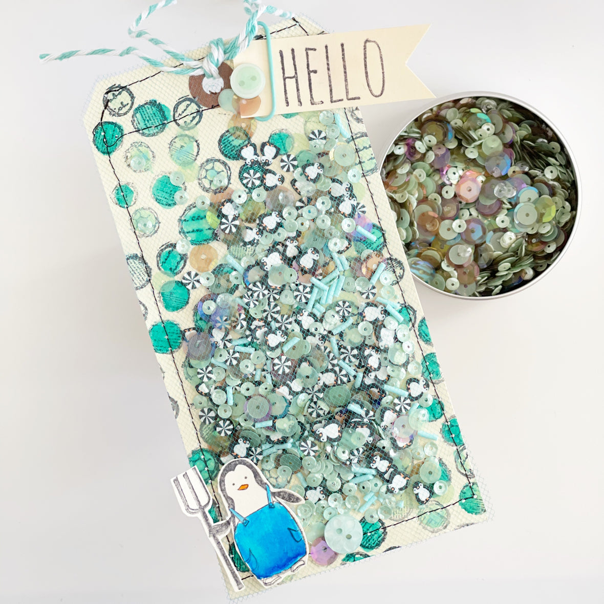 May's Tip: Penguin Shaker Tag