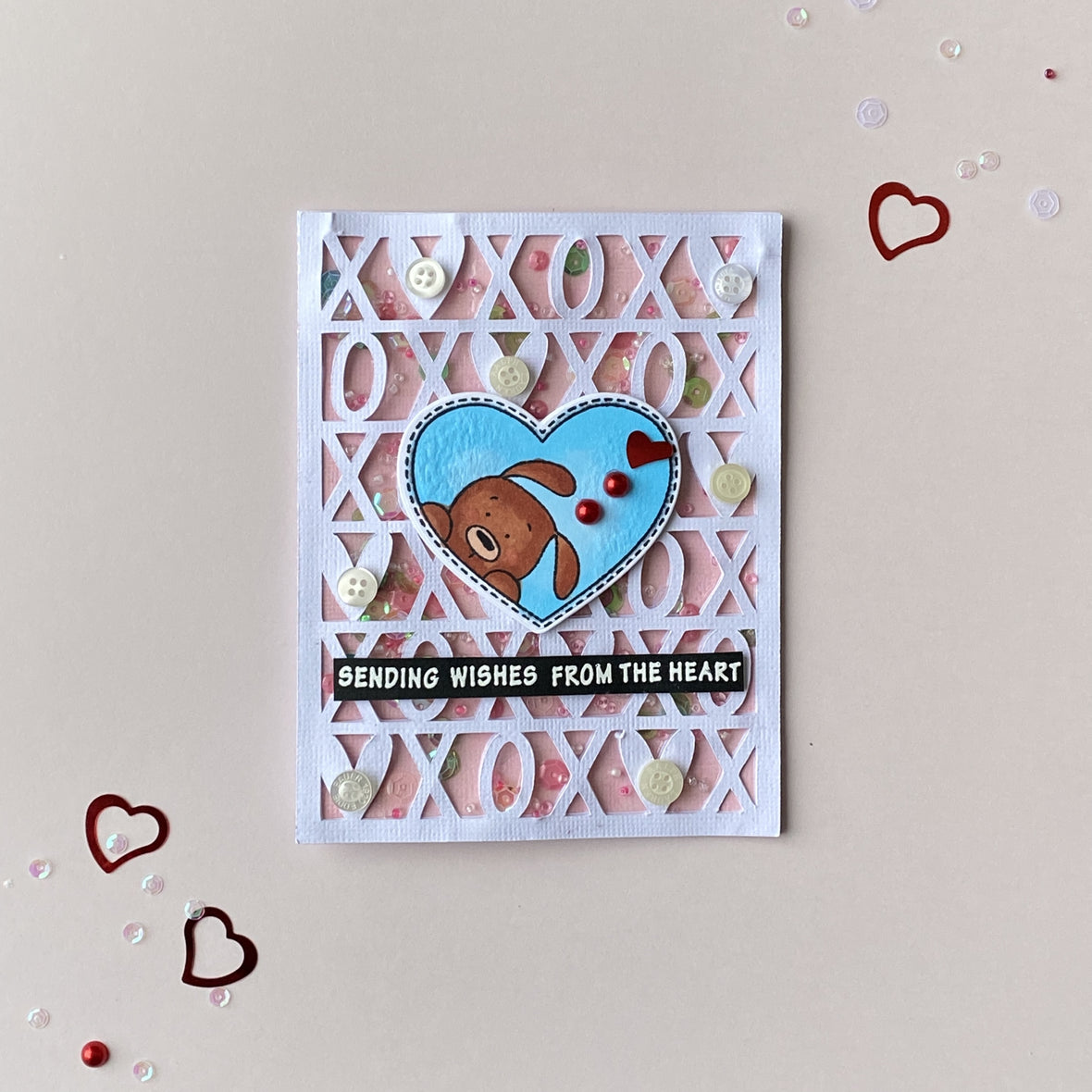 MINI Tutorial: Sending Wishes- Faux Shaker Card