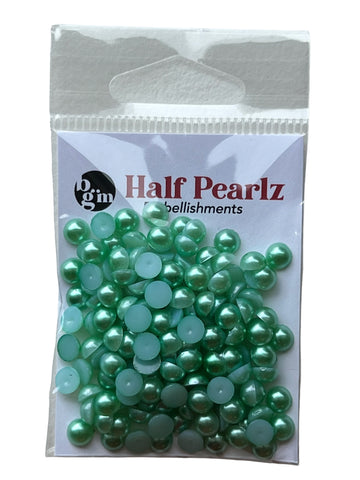Mint Green Half Pearls - HPZ27