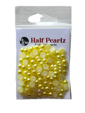 Yellow Half Pearls - HPZ49