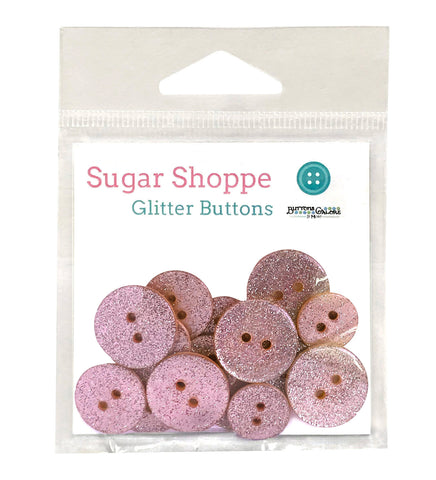 Pink Champagne Glitter Buttons - SUS105
