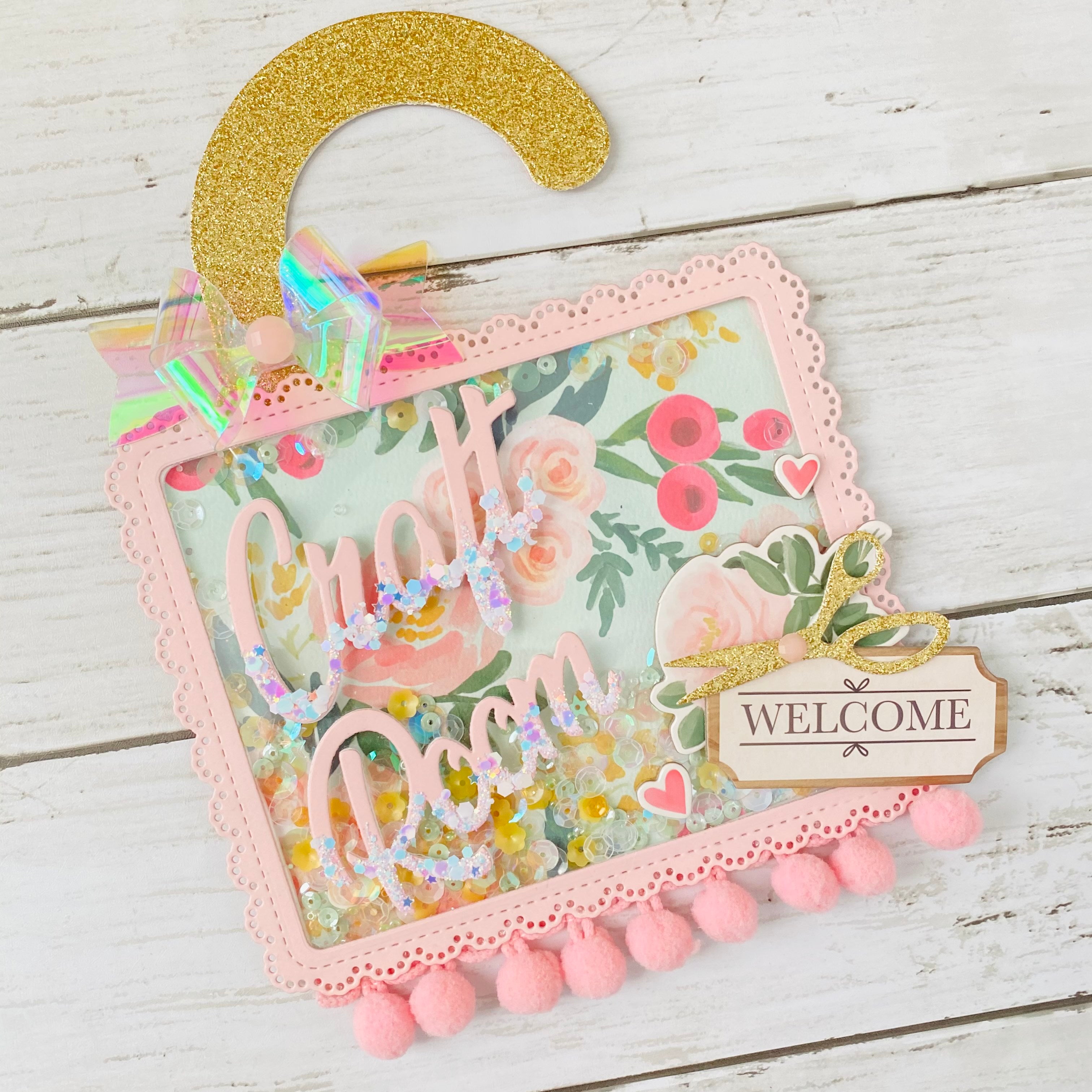 MINI Tutorial: Spring Craft Room Door Hanger