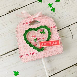 MINI Tutorial: Lucky in Love- Valentine's Day Lollipop Holder