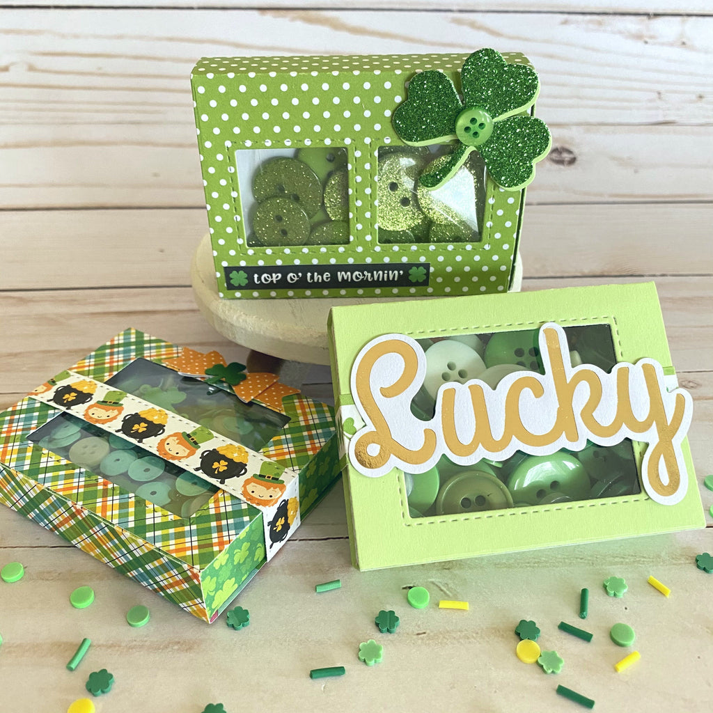 MINI Tutorial: St. Patrick's Day Button Boxes