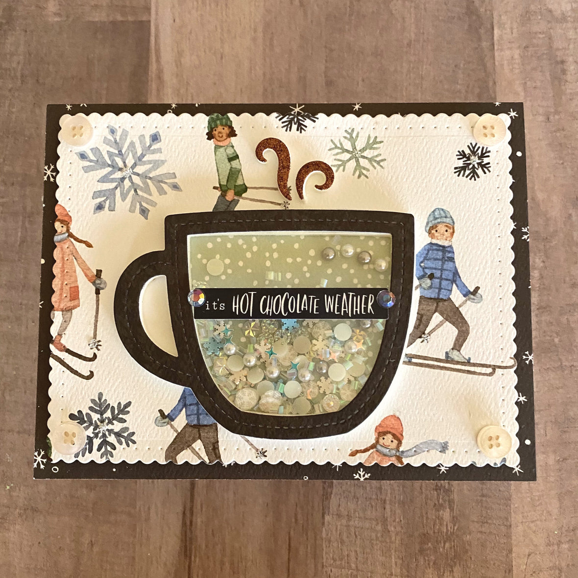 MINI Tutorial: Hot Chocolate Shaker Card