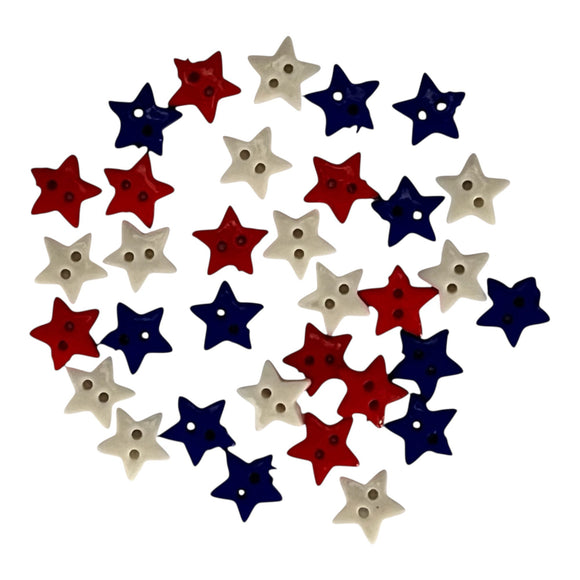 Americana Mini Star Buttons - 1833