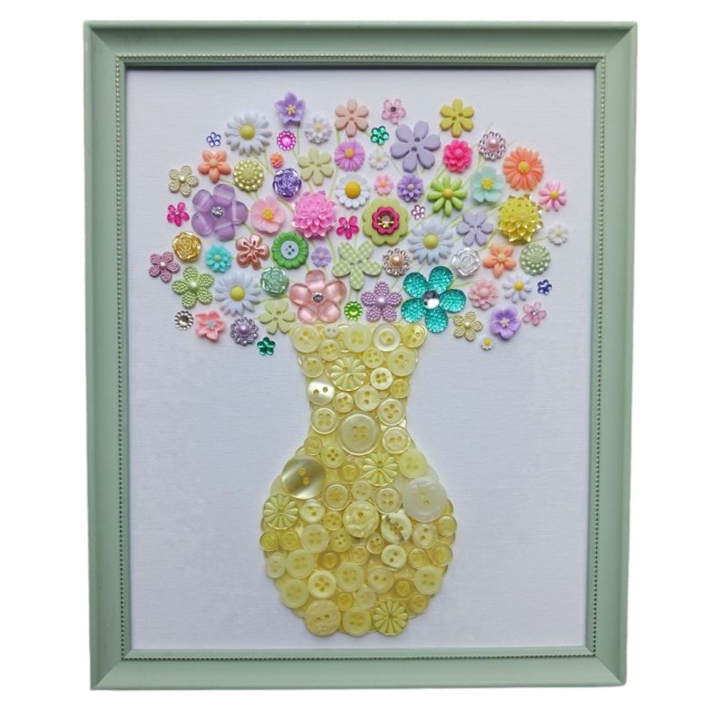 Flower Vase DIY Canvas Craft Kit