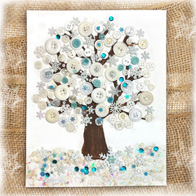 Winter Tree DIY Canvas Craft Kit