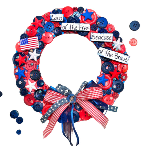 Patriotic DIY Wreath Craft Kit