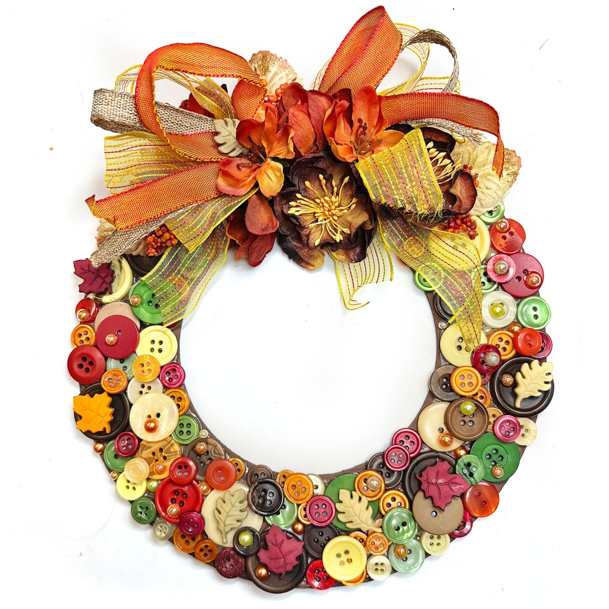 Autumn with Bow DIY Wreath Craft Kit