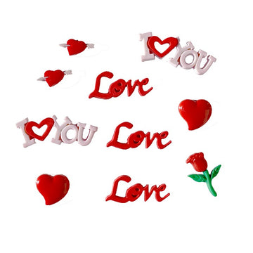 Love You Theme Buttons- 4354