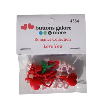 Love You Theme Buttons- 4354 - 0