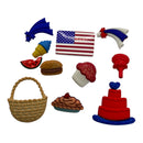 Patriotic Picnic Buttons – 4387-4