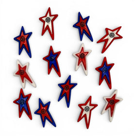 Shooting Star Americana Buttons - 4388
