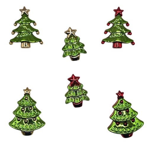 Festive Trees Buttons - 4848