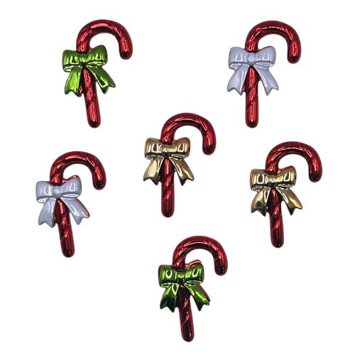 Bright Candy Canes Theme Buttons - 4852