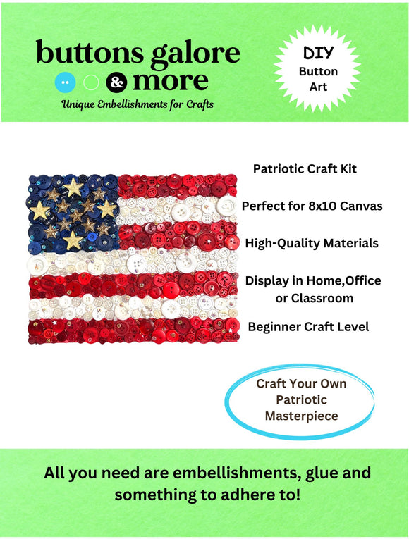 American Flag DIY Canvas Craft Kit