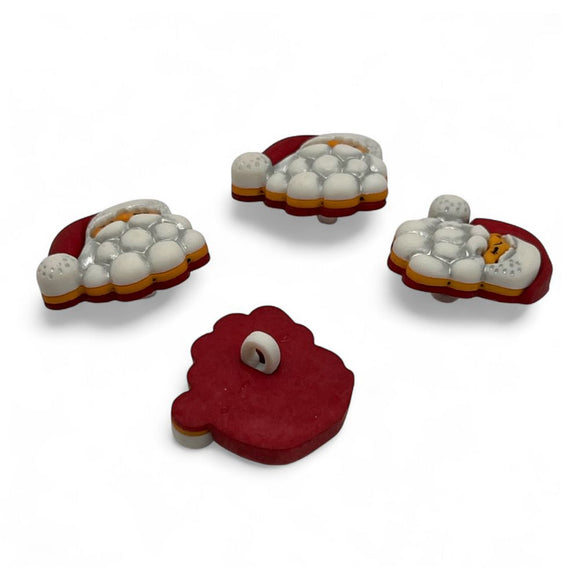 Santa Claus Single Bulk Button - B1013
