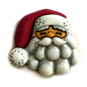 Santa Claus Single Bulk Button - B1013