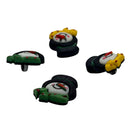 Snowman with Hat Single Bulk Button - B1017-5