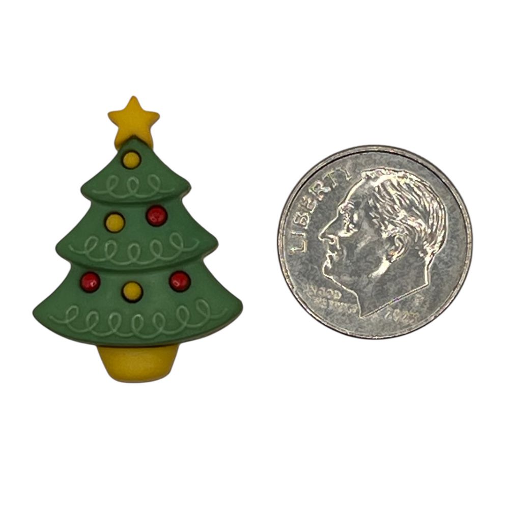 Christmas Tree Single Bulk Button - B1020 - 0