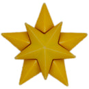 Christmas Star Single Bulk Button - B1021-1