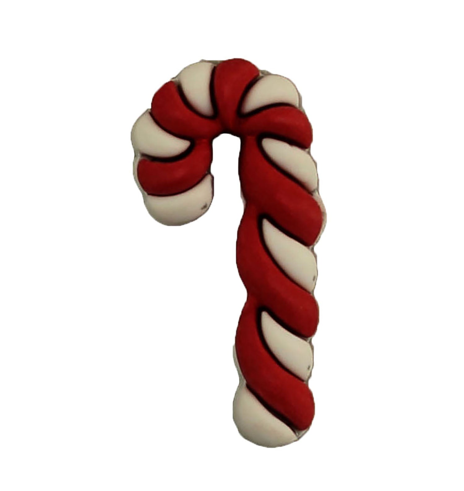 Candy Cane Single Bulk Button - B1028