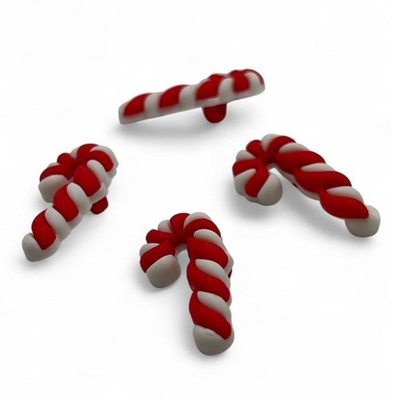 Candy Cane Single Bulk Button - B1028