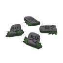 Tombstone Single Bulk Button - B1048-4