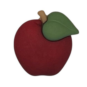 Red Apple Single Bulk Button - B1077