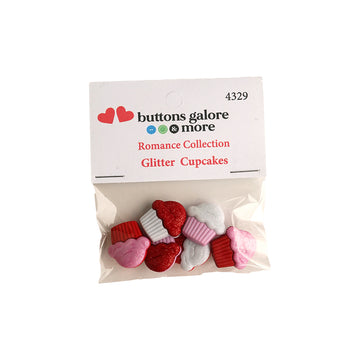 Glitter Cupcakes Theme Buttons - 4329 - 0