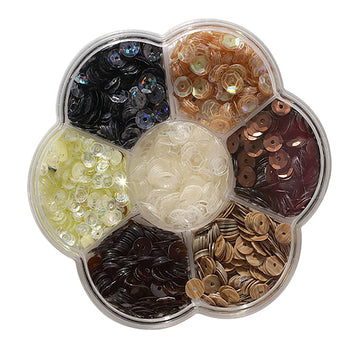 Sequins Neutral Mix Flower Box - 0