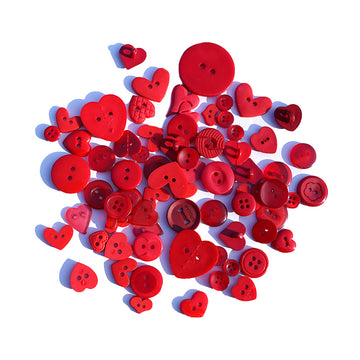 Red Hearts Button Value Pack - VP315 - 0