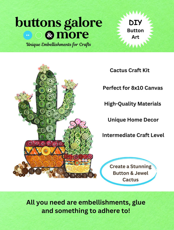 Cactus DIY Canvas Craft Kit