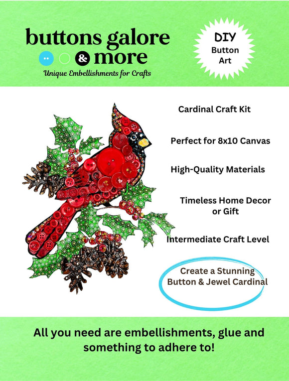 Cardinal DIY Canvas Craft Kit