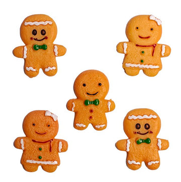 Soft Backed Flatback Embellishments – 5 Piece Resin Craft Set - FBZ128