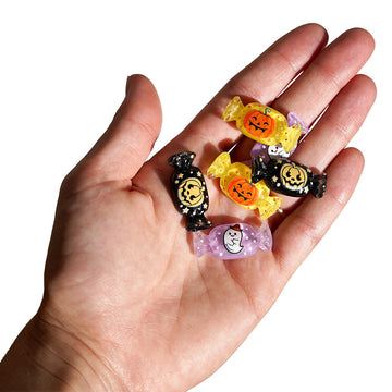 Eerie-sistible Halloween Flatback Embellishments – 6 Piece Resin Craft Set - FBZ135 - 0