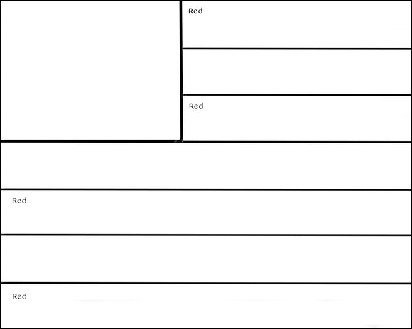 American Flag DIY Canvas Craft Kit