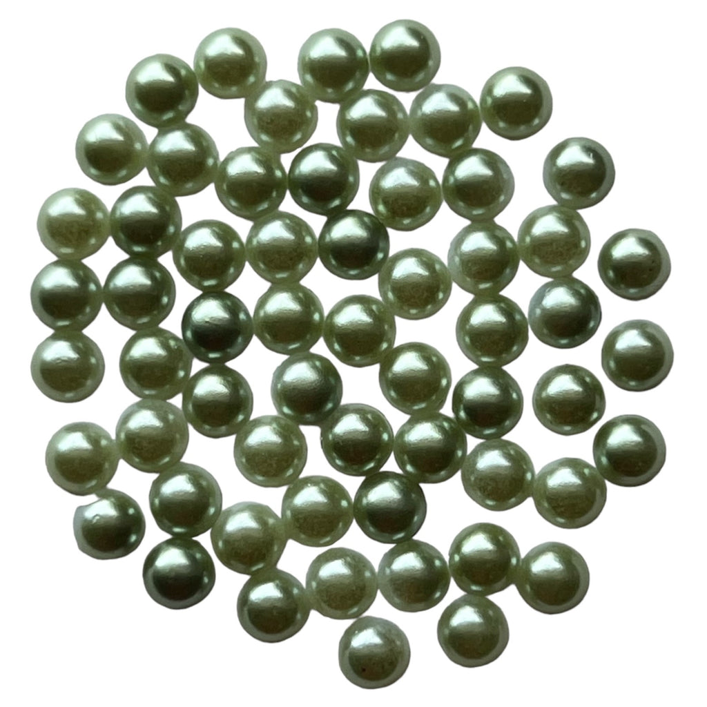 Leaf Green Half Pearls - HPZ111