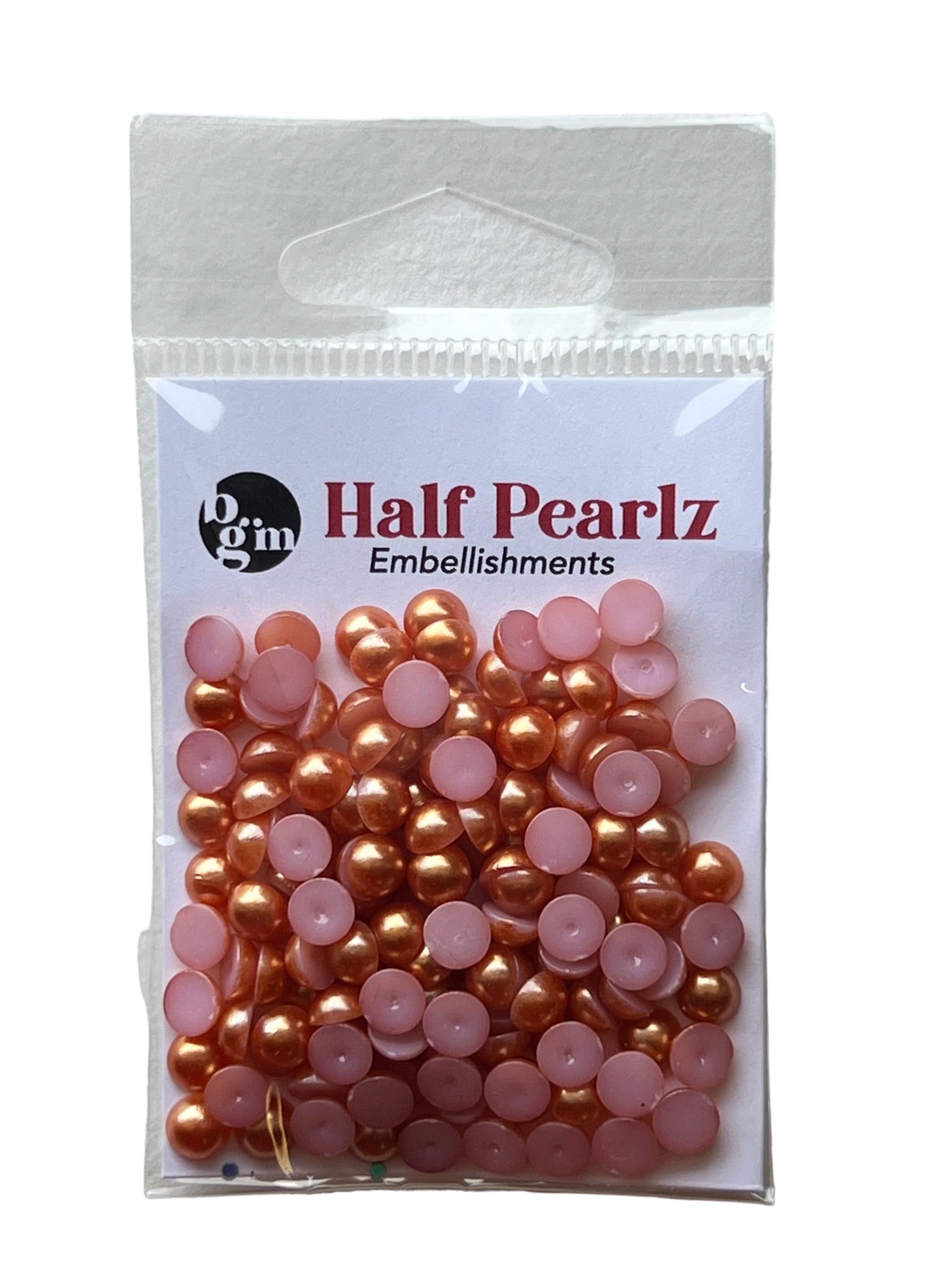 Pumpkin Half Pearls - HPZ74