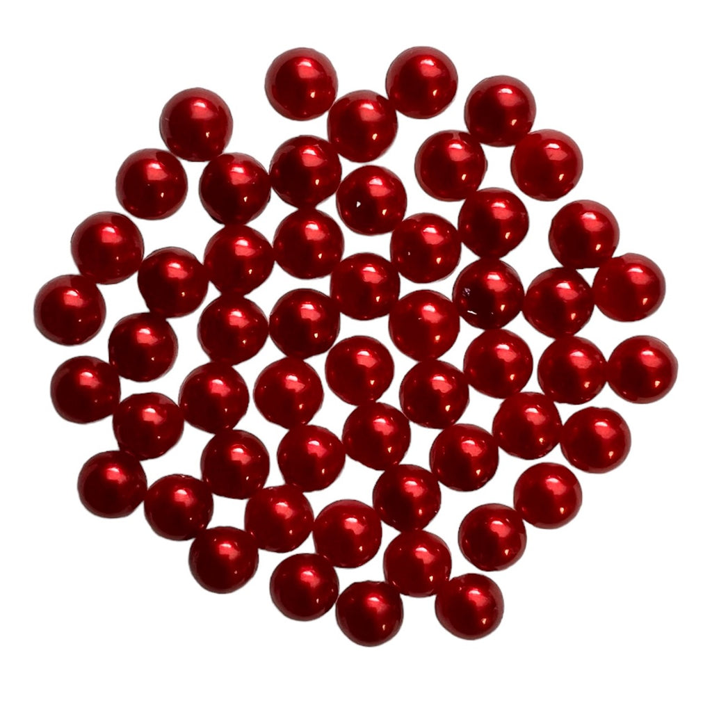 Red Half Pearls - HPZ31