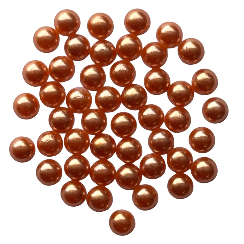 Pumpkin Half Pearls - HPZ74