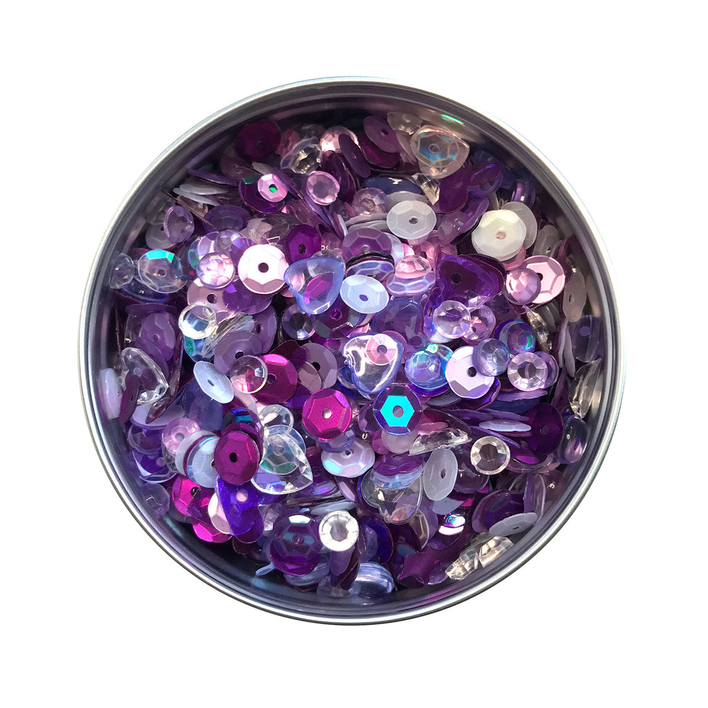 Grape Jelly Sequin Tins
