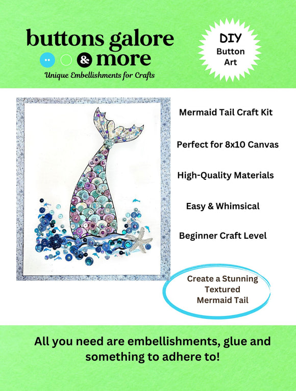 Mermaid DIY Canvas Craft Kit
