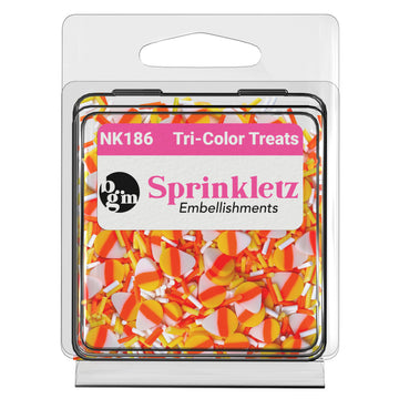 Tri-Color Treats Sprinkletz™ | Polymer Clay Halloween Embellishments - NK186 - 0