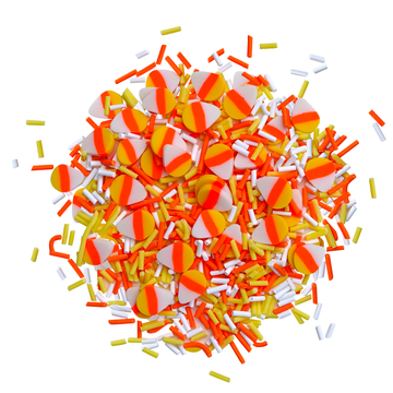 Tri-Color Treats Sprinkletz™ | Polymer Clay Halloween Embellishments - NK186
