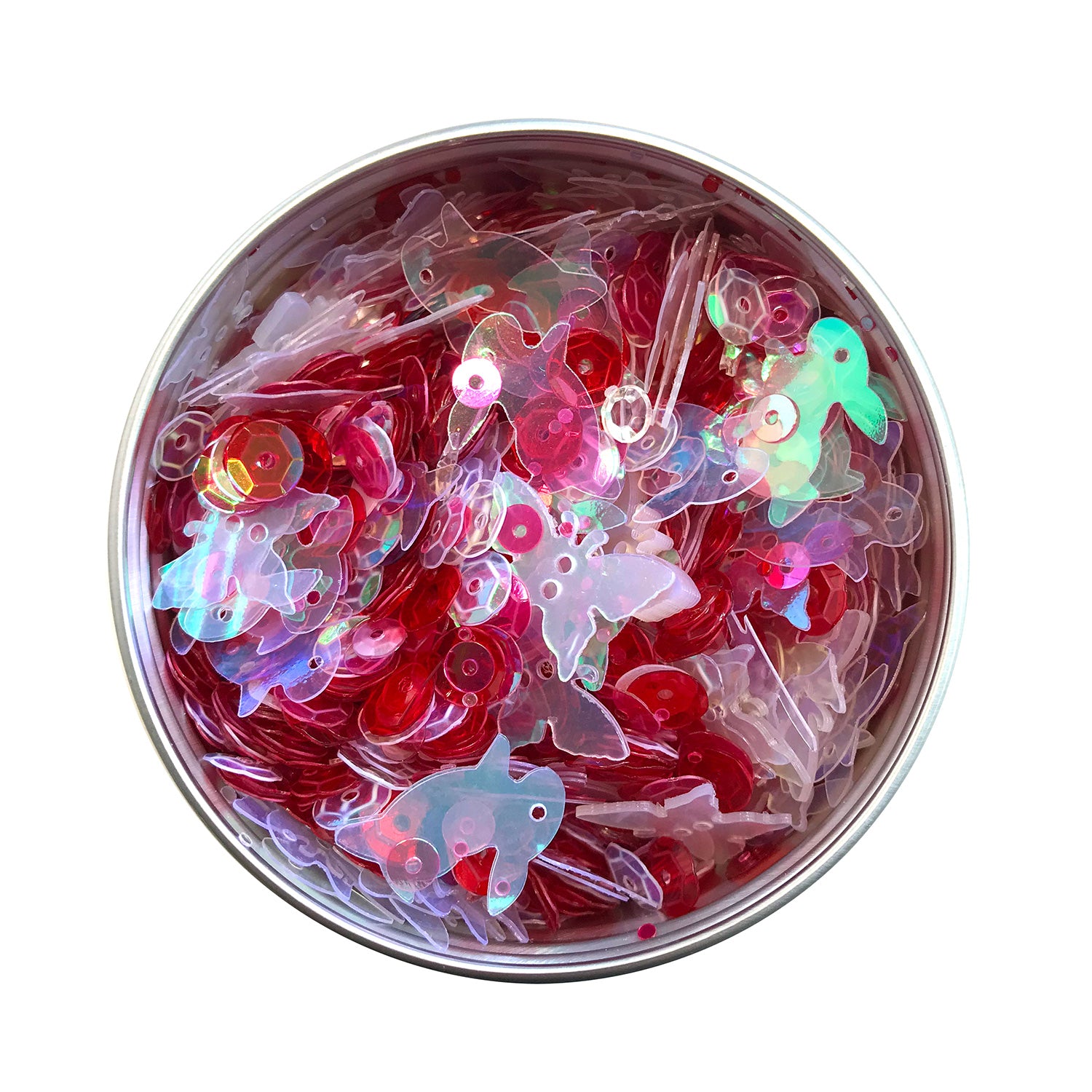 Rose Sequin Tins