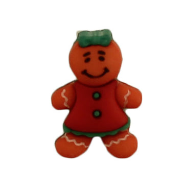 Gingerbread Girl Single Bulk Button - SB119
