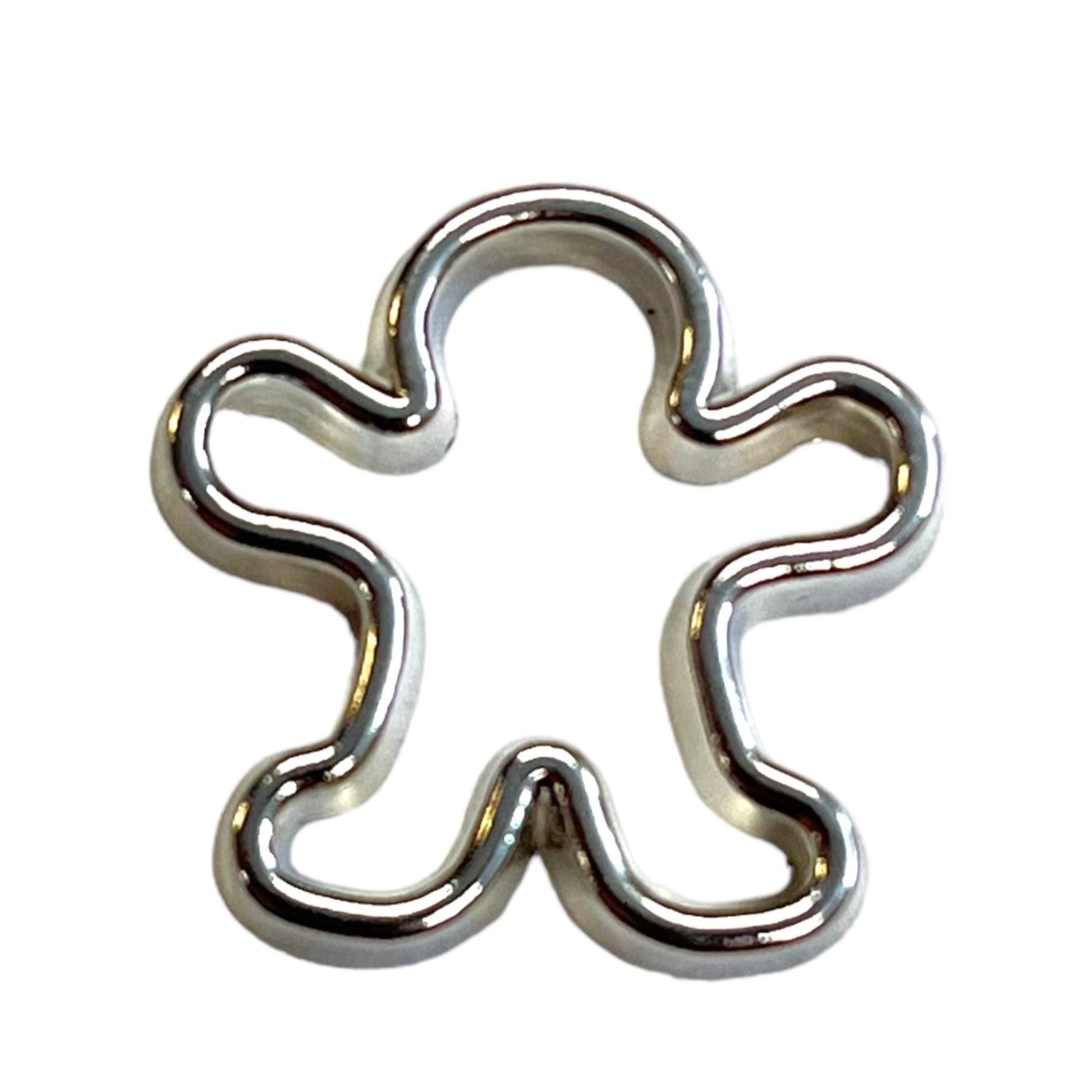 Gingerbread Silver Cookie Cutter - SB134