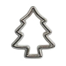 Silver Christmas Tree Cookie Cutter Embellishment - SB144-1